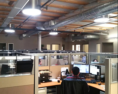 导光管照明系统应用于办公室